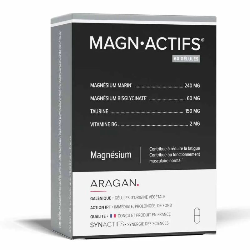 Magn Aragan Synactifs Magn Actifs Magnésium 60 Gélules