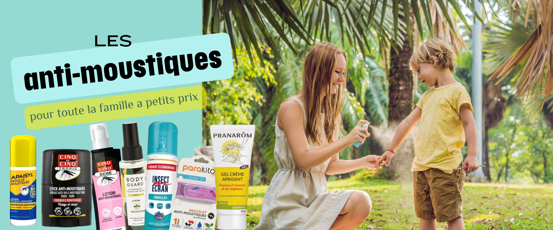 Les anti moustiques pour toute la famille