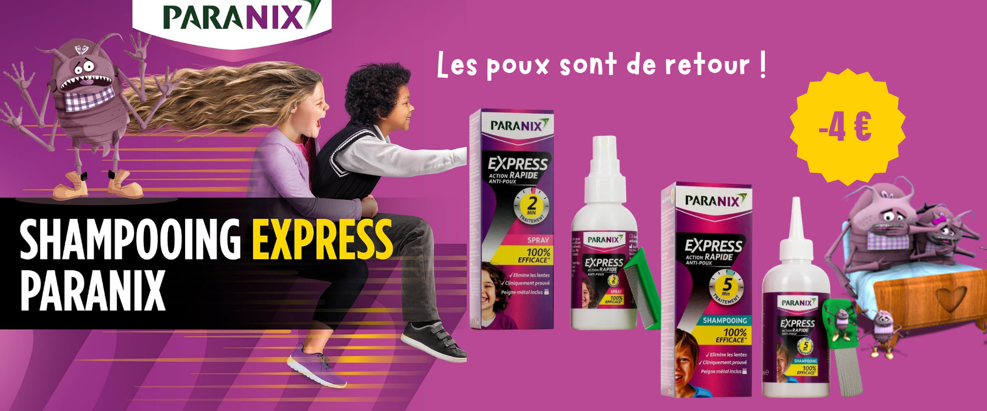 Traitement anti poux : la gamme traitante Paranix