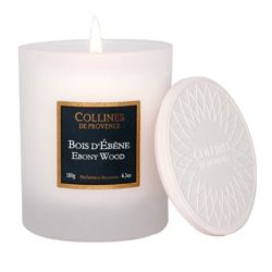 Collines de Provence bougie parfumée senteur bois d'ébène 180g