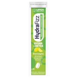 UPSA HydraFizz Hydra + detox comprimés effervescents goût citron