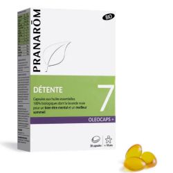 Pranarôm Oléocaps N°7 détente bio 30 capsules