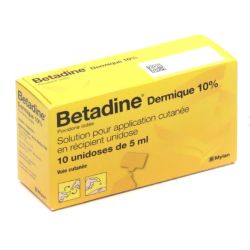 Bétadine Dermique 10 % solution 10 unidoses de 5ml