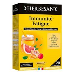 Herbesan Immunité Fatigue 20 Ampoules