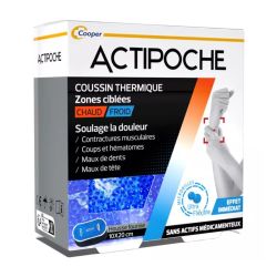 Cooper Actipoche Coussin Thermique Microbilles Zones Ciblées 10 x 20 cm