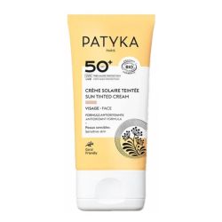 Patyka crème solaire teintée visage SPF50+ bio 40 ml