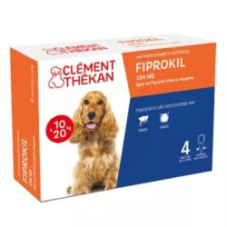 Clément Thékan Fiprokil Chien 10-20 kg 1,34 ml 4 Pipettes