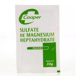 Cooper sulfate de magnésium ou sel d'Epsom 30 g