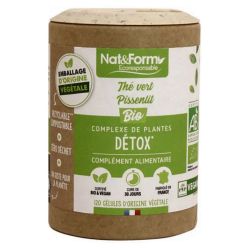 Nat&Form Écoresponsable Minceur Thé Vert Pissenlit Bio 120 gélules