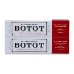 Botot Pâte Dentifrice - Cannelle Clou de Girofle Menthe - Lot de 2 x 75 ml