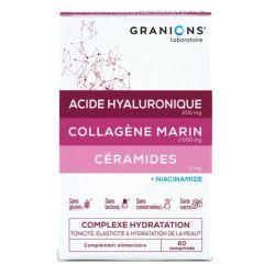 Granions Complexe Hydratation Tonicité Élasticité & Hydratation de la Peau 60 Comprimés