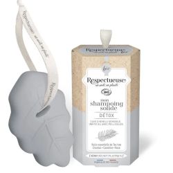 Respectueuse shampoing solide détox bio parfum naturel de tea tree 75g