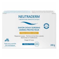 Neutraderm savon solide doux surgras dermo protecteur peaux sèches 200g