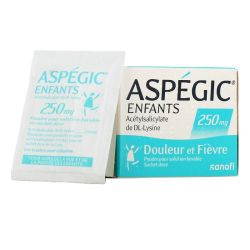 Aspegic 250mg 20 sachets enfants et adolescents