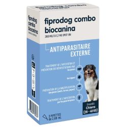 Biocanina Fiprodog Combo Spot On grand chien 3 pipettes