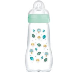 Mam Biberon verre +2 mois Débit 2 260ml bleu