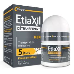 Etiaxil détranspirant déodorant roll-on aisselles homme peaux sensibles 15ml