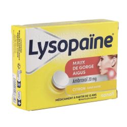 Lysopaïne citron 18 pastilles