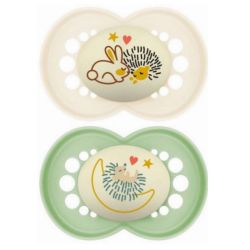 MAM Sucette Original Nuit +6 Mois Silicone x 2
