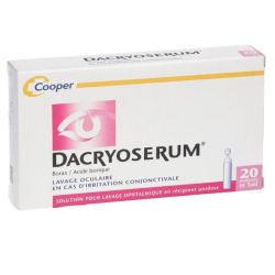 Cooper Dacryoserum unidose lavage ophtalmique 20 x5ml