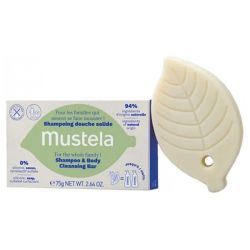 Mustela shampoing douche solide 75g