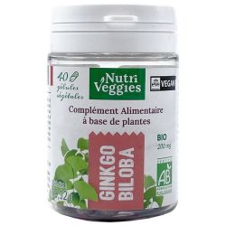 Nutriveggies Ginkgo Biloba Bio 40 Gélules