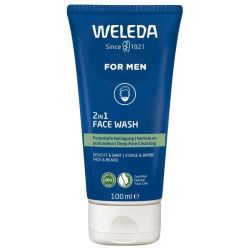 Weleda Homme gel nettoyant visage et barbe 2en1 100 ml