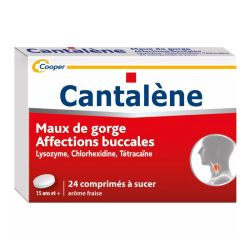 Cantalène Maux de gorge 24 comprimés à sucer