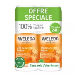 Weleda Argousier Déodorant Roll-On 24h Bio 2x 50 ml