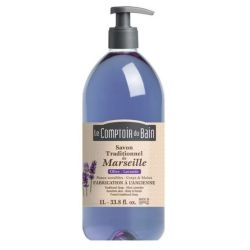 Le Comptoir du Bain savon de marseille olive-lavande 1 littre