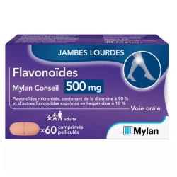 Viatris Fraction flavonoïque 500mg 60 comprimés