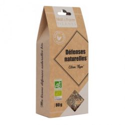 Nat&Form tisane défenses naturelles citron, thym Bio 80g