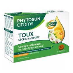 Phytosun Arôms toux sèche et rasse 20 pastilles