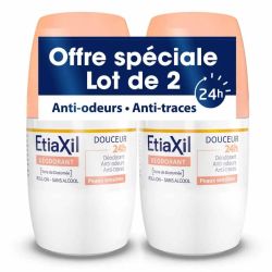 Etiaxil déodorant douceur 24H roll-on lot de 2 x 50 ml