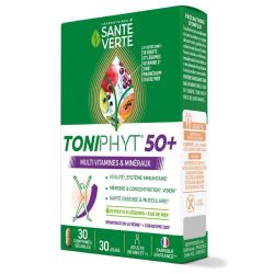 Sante Verte Toniphyt 50+ multivitamines et linéraux 30 comprimés sécables