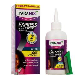 Paranix Express lotion anti-poux 95 ml + peigne métal inclus