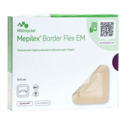 Mepilex Border Flex EM 10 pansements cellulaires 5x5cm