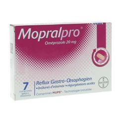 Mopralpro 20mg 7 comprimés gastro-résistants