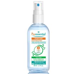 Puressentiel Assainissant lotion spray antibactérien mains et surface 80ml