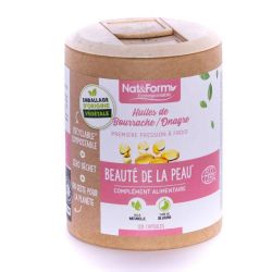 Nat&Form Ecoresponsable Huile de Bourrache Onagre Bio 90 Capsules