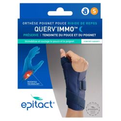 Epitact Querv'Immo Orthèse rigide de repos poignet pouce droit taille S