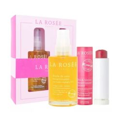 La Rosée Coffret Éclat Huile de Soin + Stick Lèvres + Recharge GRATUITE - 1 kit