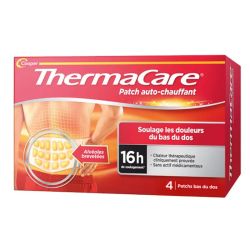 Thermacare patch auto chauffant bas du dos 4 patchs