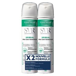 Spirial spray déodorant anti-transpirant 2x75ml