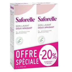 Saforelle Soin Lavant Doux Peaux Sensibles 2x250ml 2 x 250ml