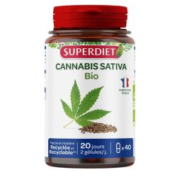Superdiet Cannabis Sativa bio 40 gélules