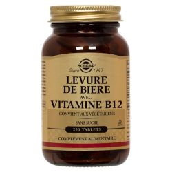 Solgar levure de Bière avec vitamine B12 250 comprimés
