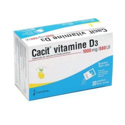 Cacit Vitamine D3 1000mg granulés effervescents 30 sachets