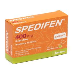 Spedifen 400mg 12 sachets-dose menthe-anis