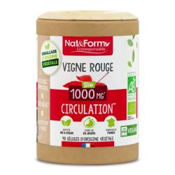 Nat&Form Écoresponsable Vigne Rouge Bio 90 gélules